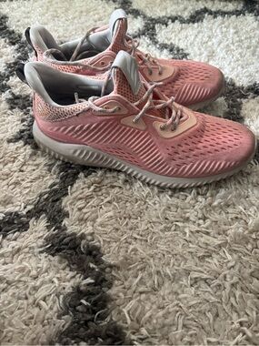 Adidas Size 9 Alpha 3 Ounce Women's Pink Lightweight Running Sneakers